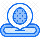 Egg Easter Egg Pin Icon