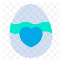 Paschal Egg Easter Egg Heart Icon