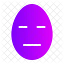 Egg No Expression Expressionless Icon