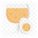Egg Yolk Glass Icon