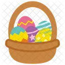 Egg Basket Easter Egg Basket Icon