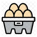 Egg Carton Food And Restaurant Carton Icon