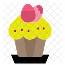 Egg Cupcake Easter Food Icon