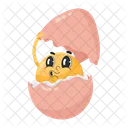 Egg Hatching Bird Hatching Cute Chick Icon