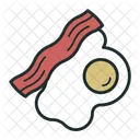 Egg Fry Nonveg Icon