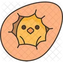Egg Hatching Chick Icon