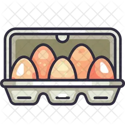 Egg in box  Icon