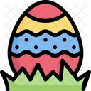 Egg In Grass  Icon