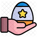 Egg In Hand Given Hand Egg Icon