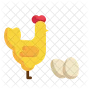 Egg Laying Chicken Chicken Chicken Farming Icon