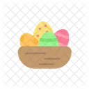 Egg Nest Egg Basket Easter Icon