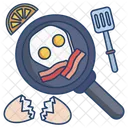 Egg Omlete Becon  Icon