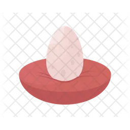 Egg on soft cushion  Icon