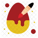 Egg Paint Egg Happy Easter Icon