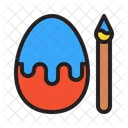 Egg Paint Egg Happy Easter Icon