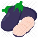 Egg Plant Bringel Vege Icon