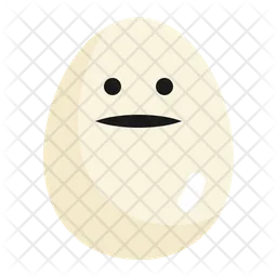 Egg Poker Face  Icon