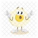Egg Logo Mascot Surprise Pose Icon