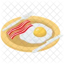Egg With Bacon  Icon