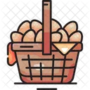 Egg with baket  Icon