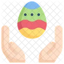 Egg With Hands  Icon