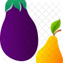 Eggplant Pear Fruit Icon