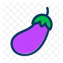 Diet Eggplant Food Icon