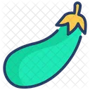 Colored Beans Eggplant Food Icon