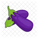 Eggplant Aubergine Vegan Icon