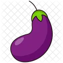 Eggplant Colored Beans Icon