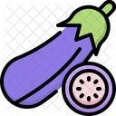 Eggplant Vegetable Fiber Icon