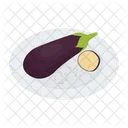 Eggplant Organic Aubergine Icon