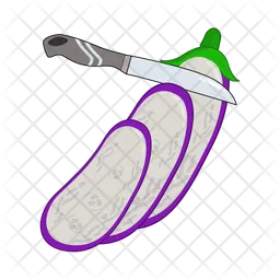 Eggplant slice  Icon