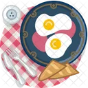 Ham Eggs Lunch Icon