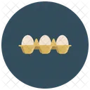 White Eggs Tray Icon