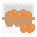 Eggs Food Tray Icon