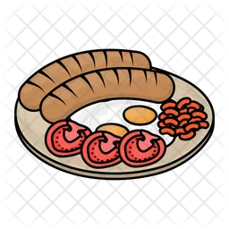 Eggs and sausages  Icon