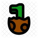 Dinosaur Egg Nature Cracked Icon