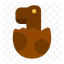 Dinosaur Egg Nature Cracked Icon