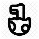 Dinosaur Egg Nature Cracked Icon