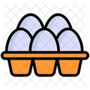Eggs In Carton Eggs Tray Icon