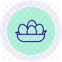 Eggs In Straw Eggs Straw Icon