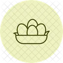 Eggs In Straw Eggs Straw Icon