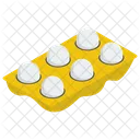 Eggs Tray Dairy Ingredient Icon