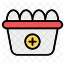 Eggs Tray Dairy Ingredient Icon