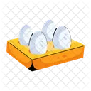 Hen Eggs Eggs Tray Organic Food Icon