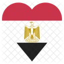 Egipto Bandera Icono