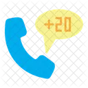 Egypt Country Code Phone Icon