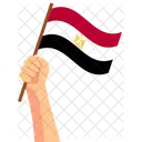 Egypt Hand Holding Nation Symbol Icon