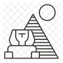 Égypte, Pyramide, Voyage, Sable  Icône